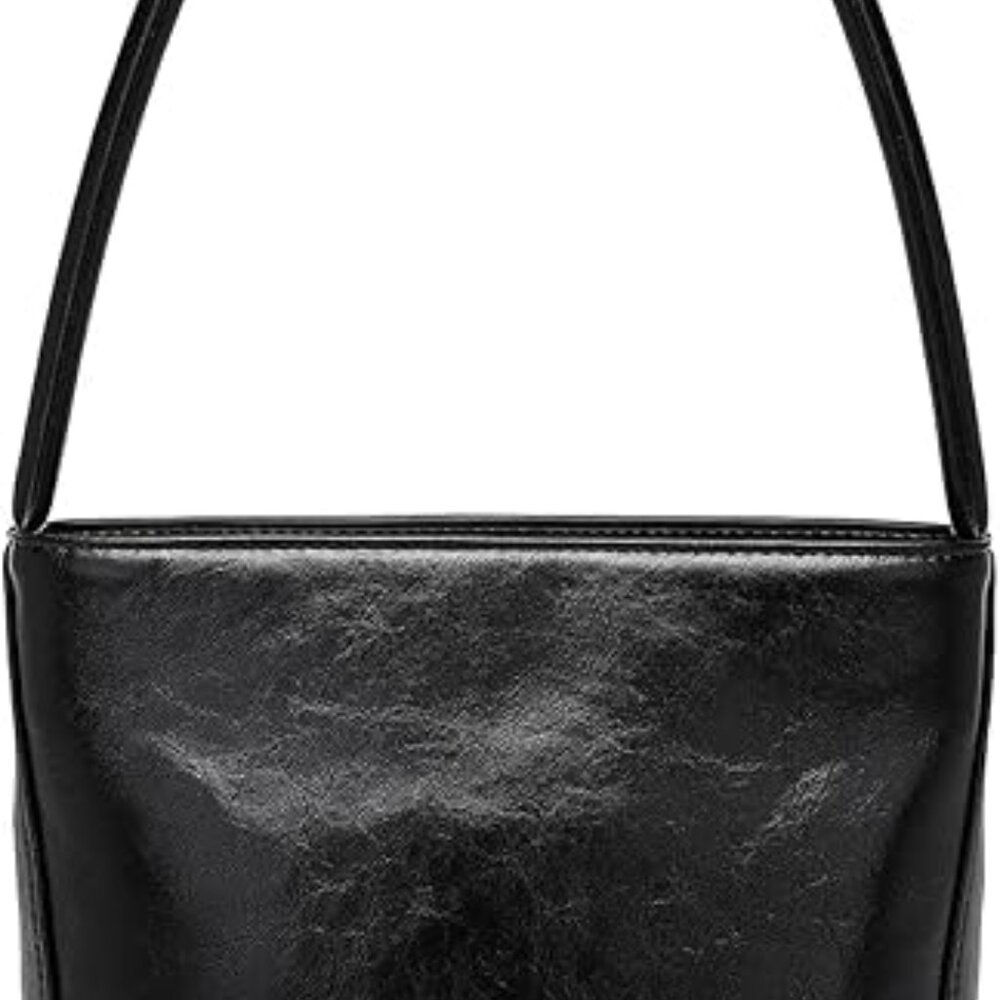 YONBEN Leather Black Tote Bag for Women
